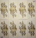 117 Heart / Hearts - 4-ply (gold) - Sniff - ppd - Sandy Welch - Handkerchief